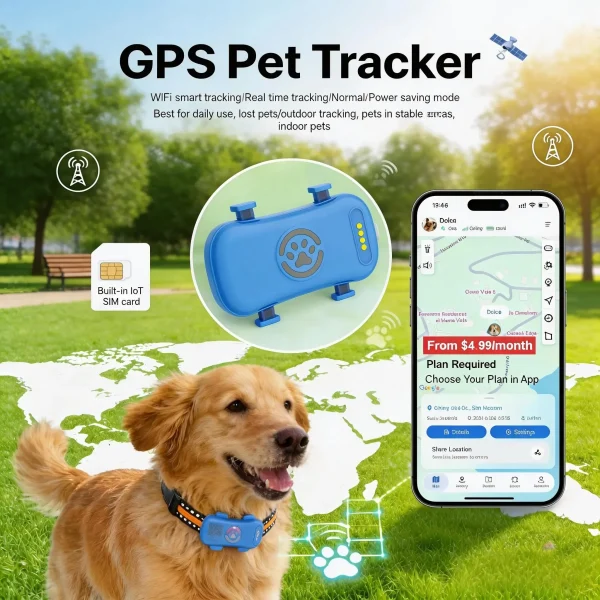Waterproof 4G GPS Pet Tracker