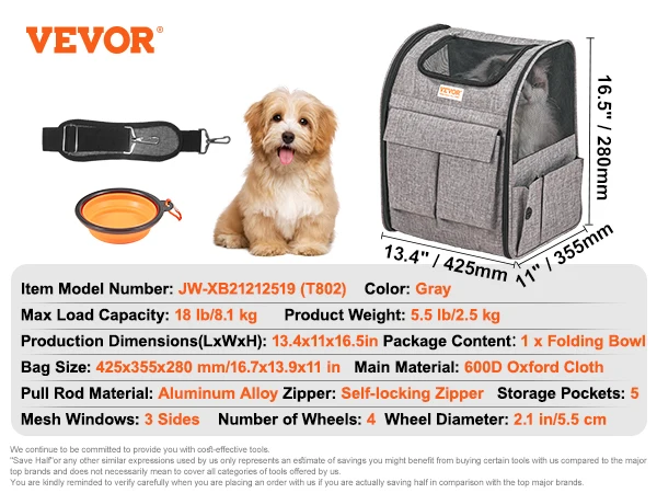 Breathable Pet Carry Backpack