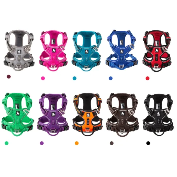 Dog Vest Pet Reflective Light Nylon Padding