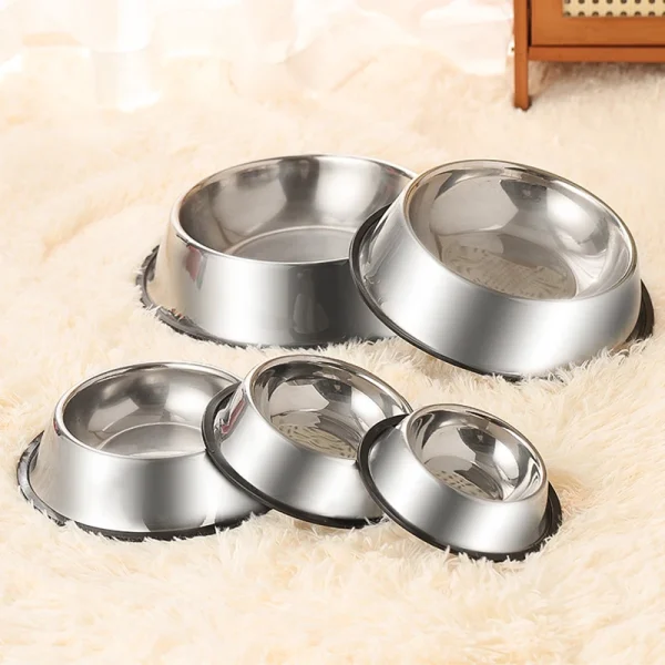 Stainless Steel Pet Dog Bowl, Skidproof