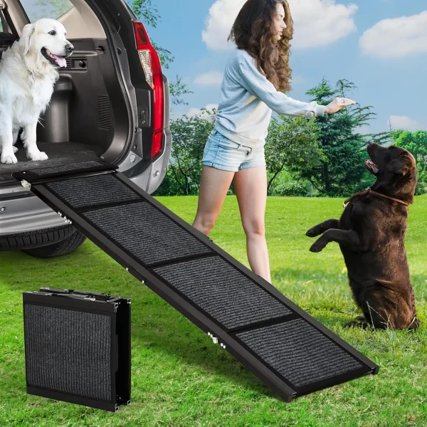Dog Ramp.  Folding For Large Dogs With Non-Slip Surface. Up to 250 LBS