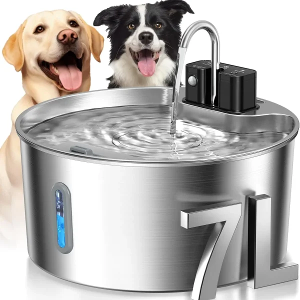 Stainless Steel Wireless Recharging Sensor water bowl.