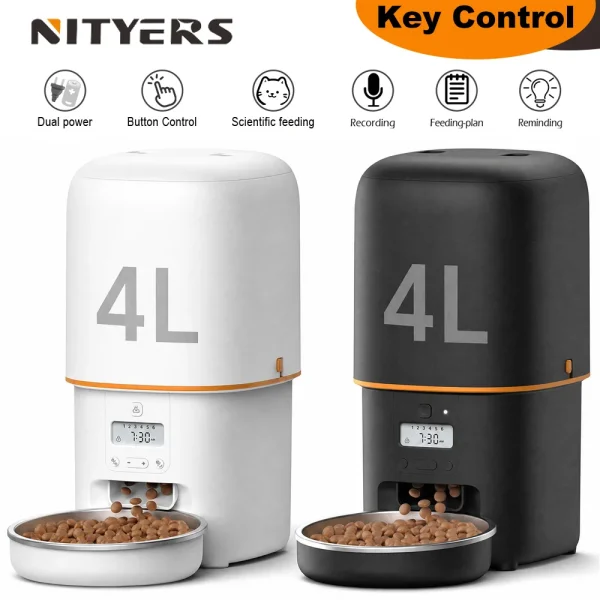 Automatic Feederer Supply, Timed with Stainless Steel Bowl