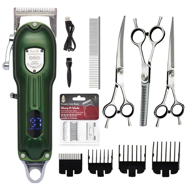 Professional Dog Hair Clipper All Metal Rechargeable