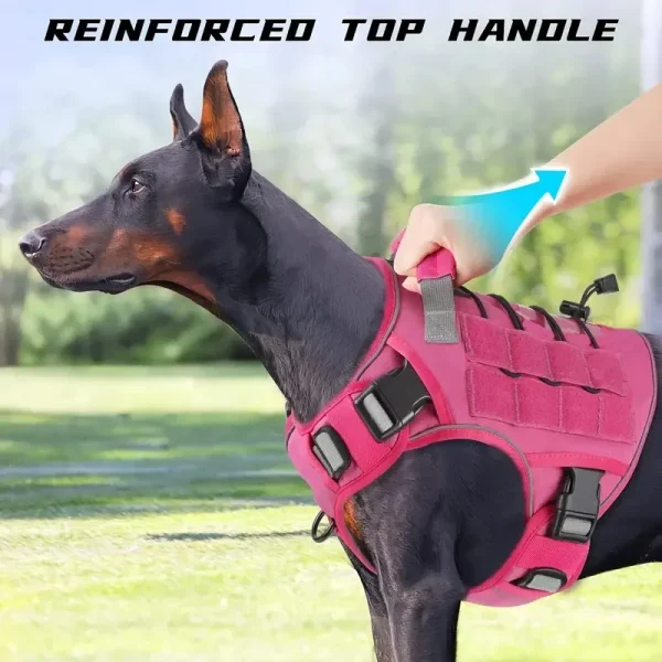Adjustable No Pull Tactical Dog Harness with Handle Reflective