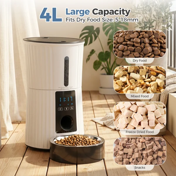 4L Automatic Feeder WiFi Timed Food Dispenser